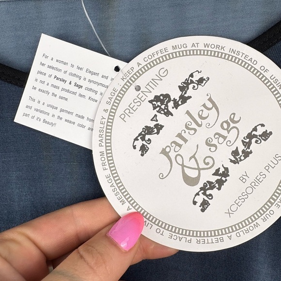 NWT Parsley & Sage Multicolor Long Sleeve Tunic Top Boho Hippie - Picture 5 of 11